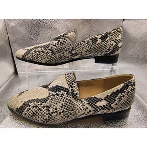 Halogen Emilia Python Loafers - Size 9.5M